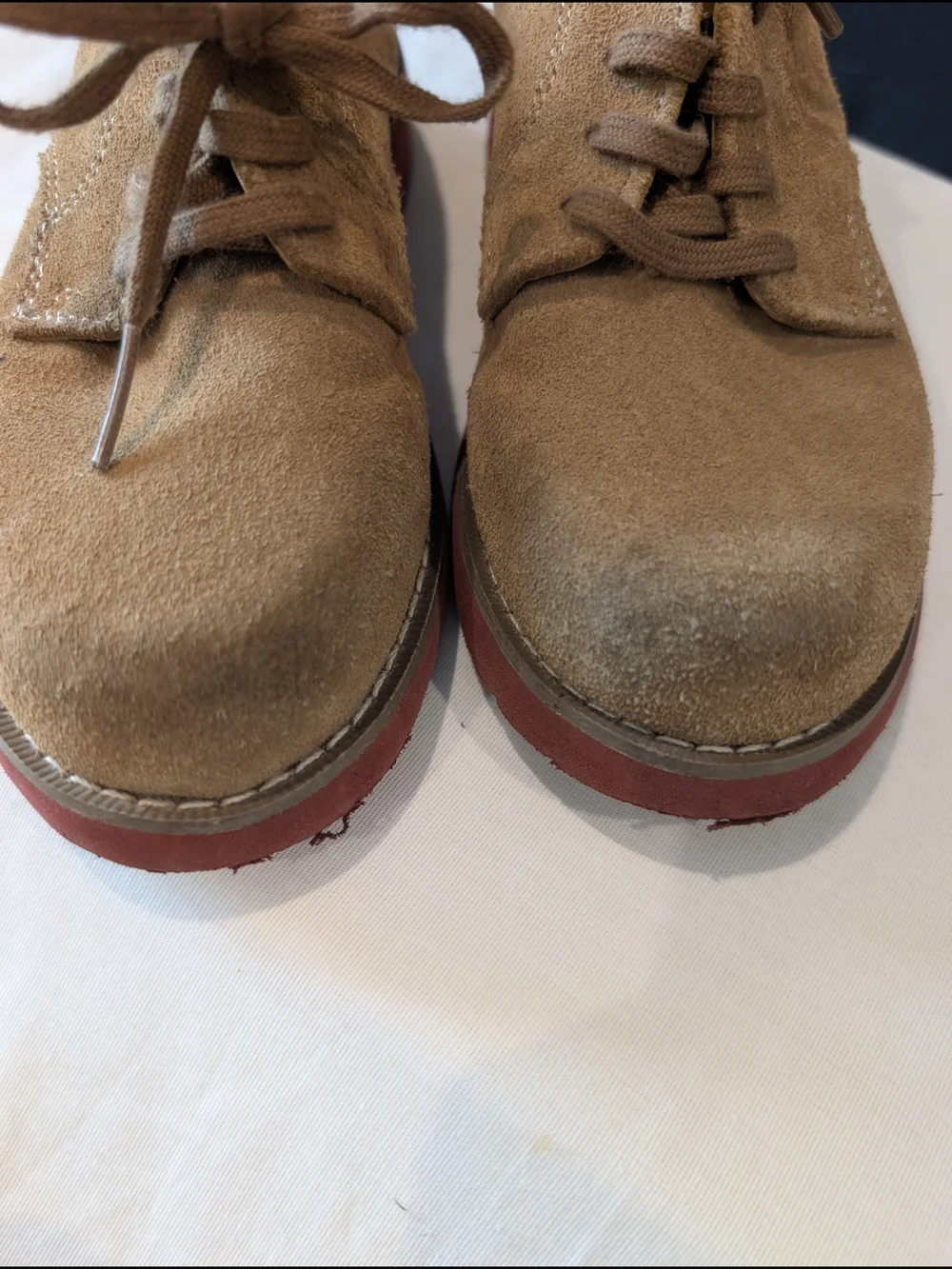Sperry Kids Lace-Up Dress Shoes in Brown with Red Sole